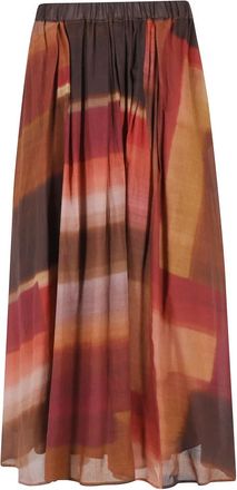 Kiltie Jasmine Long Skirt - Dames - Midirokken - Veelkleurig - S - Rokken