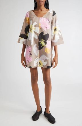 Stine Goya Floral Relaxed Mini Dress In Wild Flowers