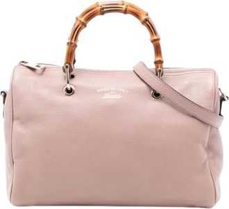 Gucci Pre-owned Leren Handtas - Dames - Vintage Handtas - Roze - ONE Size - Leer - Vintage
