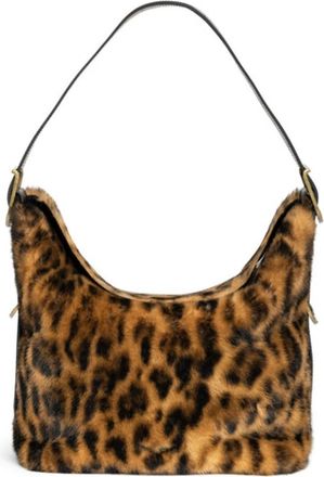 Zadig&Voltaire Luipaard Nep Bontjas - Dames - Schoudertassen - Bruin - ONE Size - Tassen