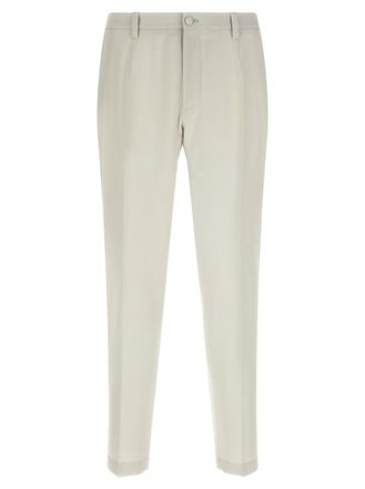 Dolce & Gabbana Light Beige Poplin Trousers