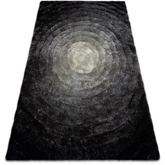 RugsX Rugsx - Alfombra Moderno Flim 008-b2 Moderno, Circulos - Structural Gris Grey 120x160 Cm
