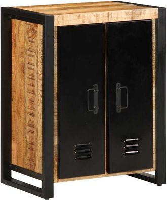 vidaXL Vidaxl - Aparador De Madera Maciza De Mango Rugosa 55x35x70 Cm