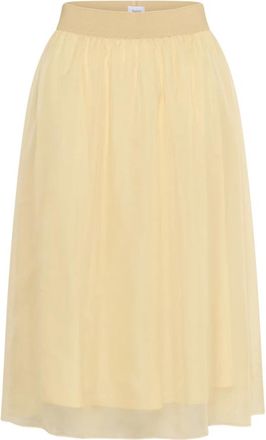 Saint Tropez Coral SZ Skirt - Dames - Midirokken - Beige - M - Rokken