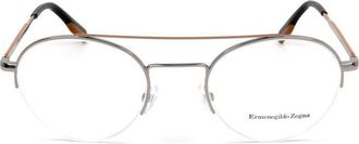 Ermenegildo Zegna Half-rimmetaal Bril