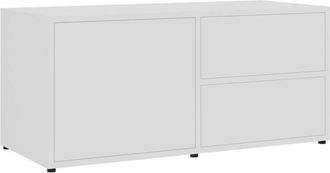 vidaXL Tv Cabinet White 80x34x36 cm Engineered Wood Vidaxl