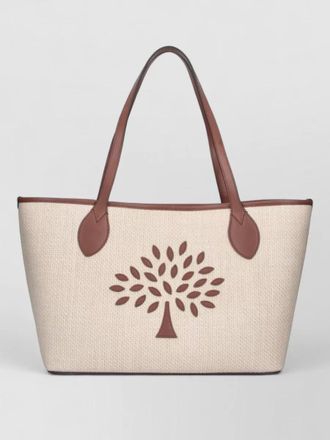 Mulberry tree motif shoulder bag dual handles