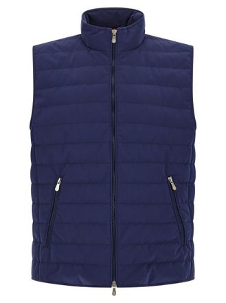Brunello Cucinelli Blue Quilted Vest