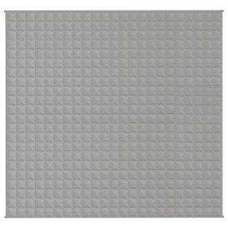 Berkfield Home Weighted Blanket Grey 220x230 cm King 15 kg Fabric