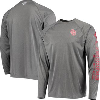 Columbia Mens Columbia Charcoal Oklahoma Sooners Terminal Tackle Omni-Shade Raglan Long Sleeve T-Shirt at Nordstrom, Size Medium