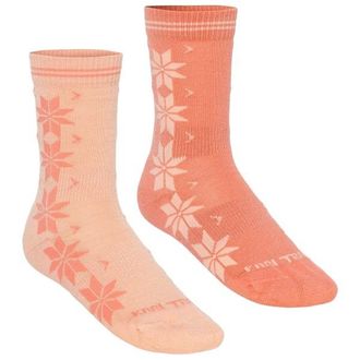 Kari Traa Vinst Sock 2 Pack Merinosocken f&uuml;r Damen | rosa