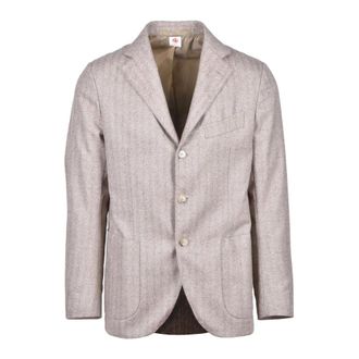 LUIGI BORRELLI NAPOLI giacca - male - Luigi Borrelli Napoli - Blazers - Beige - XL - Jackets