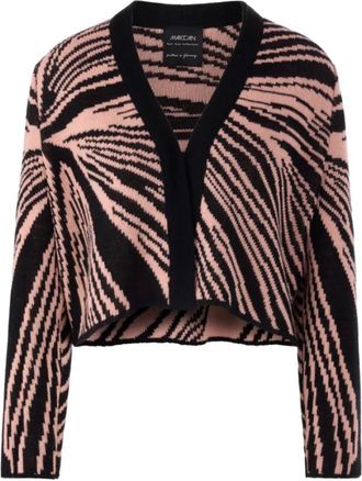 Marc Cain Korte Jacquard Cardigan - Dames - Truien - Veelkleurig - Maat: M Wol