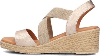 Lina Locchi 1110 Sandalen - Dames - Sleehakken - Geel - 38 EU - Leer - Schoenen