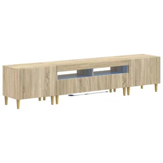 vidaXL Mobile Tv Led A 3 Pezzi Arnhem 3 Pz Rovere Sonoma Vidaxl