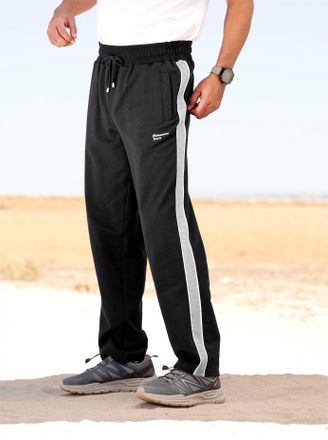 Catamaran Trainingshose CATAMARAN, Herren, Gr. 26/27, Unterbauchgr&ouml;ssen, schwarz, 50% Baumwolle, 50% Polyester, gemustert, unifarben, lang, Hosen Trainingshose