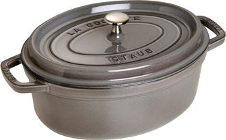 Staub Cast Iron Oval Cocotte, Dutch Oven, 5.75-quart, serves 5-6, Made in France