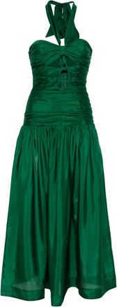 Zimmermann Midi-jurk met ruches - Groen