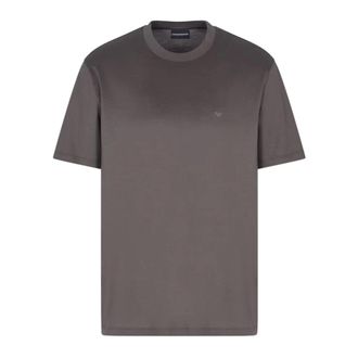 Emporio Armani Heren, Tops, Grijs, Maat: 2XL Katoen