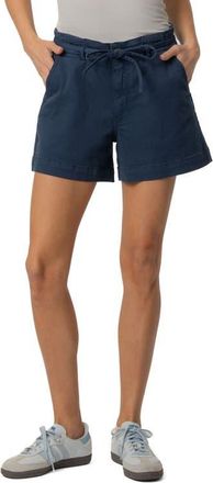 Kut from the Kloth Jane Drawstring High Waist Twill Shorts in Navy at Nordstrom, Size 16