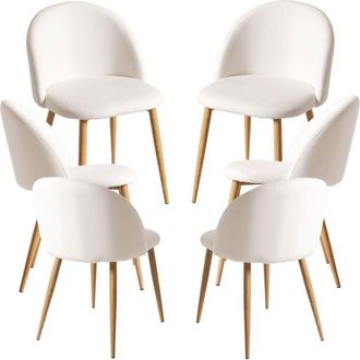 Regalos Miguel Regalos Miguel - Packs Sillas Comedor - Pack 6 Sillas Vint Polipiel - Blanco
