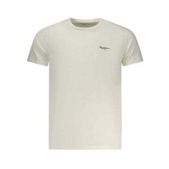 Pepe Jeans London T-Shirts, male, White, Size: 2XL Short-sleeved T-shirt