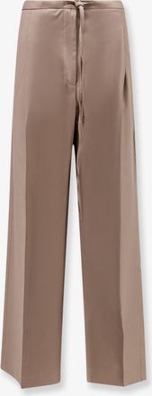 R&oacute;he Pantaloni Relaxed in lana vergine con coulisse - ROHE - gender_Woman