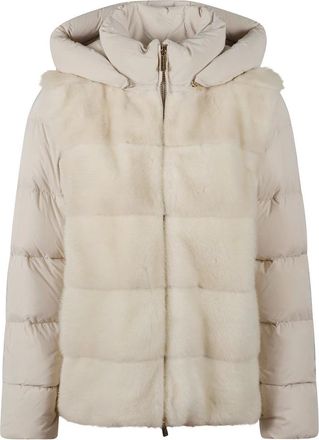 Moorer Mujer, Chaquetas, Beige, Talla: S