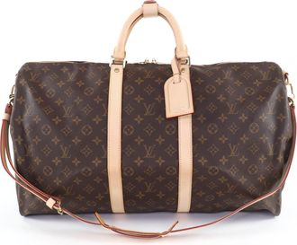 Louis Vuitton Brown Monogram Canvas Boston Bag (Pre-Owned)