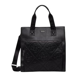 Guess Boston Tote - Heren - Shoppers - Zwart - ONE Size - Leer - Tassen