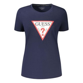 Guess Blauwe Katoenen Dames T-Shirt