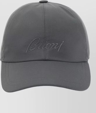 Brioni baseball hat curved brim polyester visor