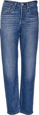 Levi's 501 Crop - Dames - Regular Fit Jeans - Blauw - W29 - Jeans