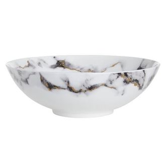 Prouna Marble Venice Fog Serving Bowl in White at Nordstrom