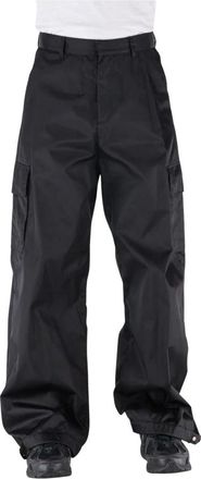 Off-white Geborduurde Broek - Heren - Wijde Broeken - Zwart - M - Broeken