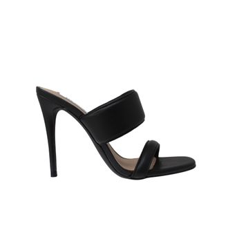 Steve Madden Swan Heeled SandaI Black SWAN03S1-027 Womens