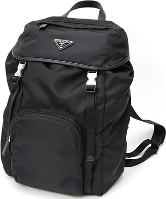 Prada Black Nylon Backpack (Pre-Owned)