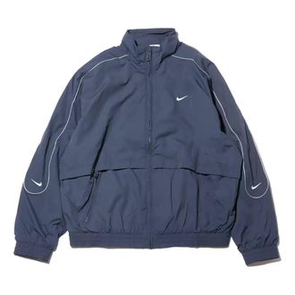 Nike Sportswear Solo Swoosh Woven Track Jacket Asia Sizing Blue FB8623-437