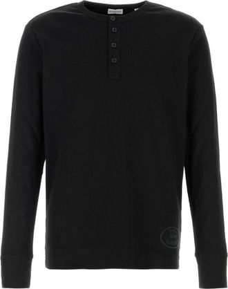 Burberry Black Logo Henley T-Shirt