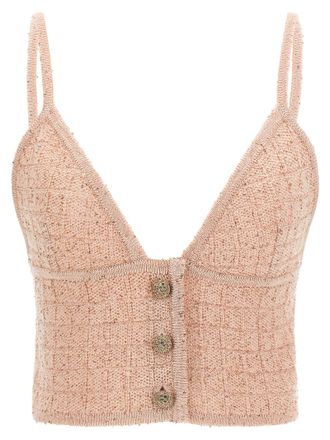 Alessandra Rich Polyester Tank Womens Tops