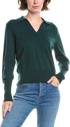 Forté Cashmere Fitted Cashmere Polo Sweater