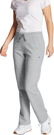 Champion Womens, Powerblend, Fleece, Comfortable Lounge Pants, 31 Sweatpants, Oxford Gray, M