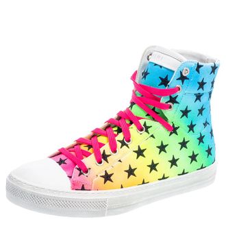 Amiri Multicolor Canvas High Top Sneakers