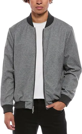 Elie Tahari Quilted Slim Fit Bomber Jacket