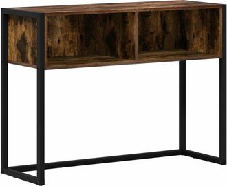 vidaXL End Table Smoke Oak 100 x 36 x 75 cm Engineered Wood vidaXL