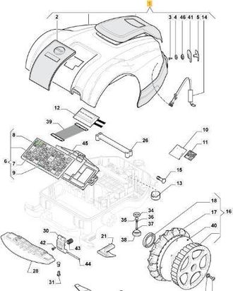 STIGA Sports Montaje De Carcasa Mountfield Mtf1100 Original Stiga - 112600357/0