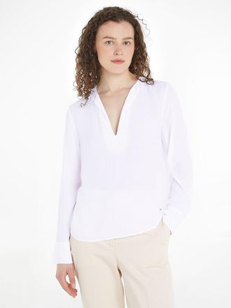 Tommy Hilfiger Blouse met lange mouwen en V-hals