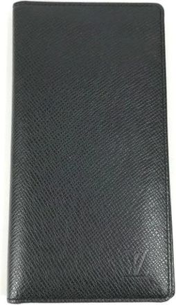 Louis Vuitton Pre-owned Wallets, male, Black, Size: ONE SIZE Pre-owned Leather Wallet