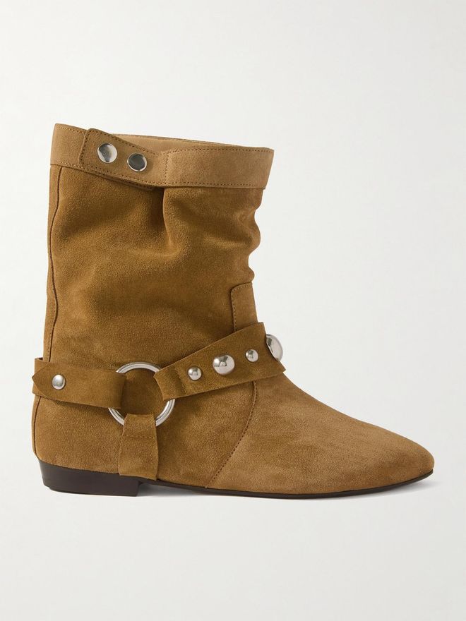 Isabel marant suede ankle boots 2025