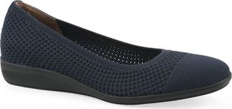 White Mountain Florian Ballet Flat in Navy Fabric at Nordstrom Rack, Size 8.5